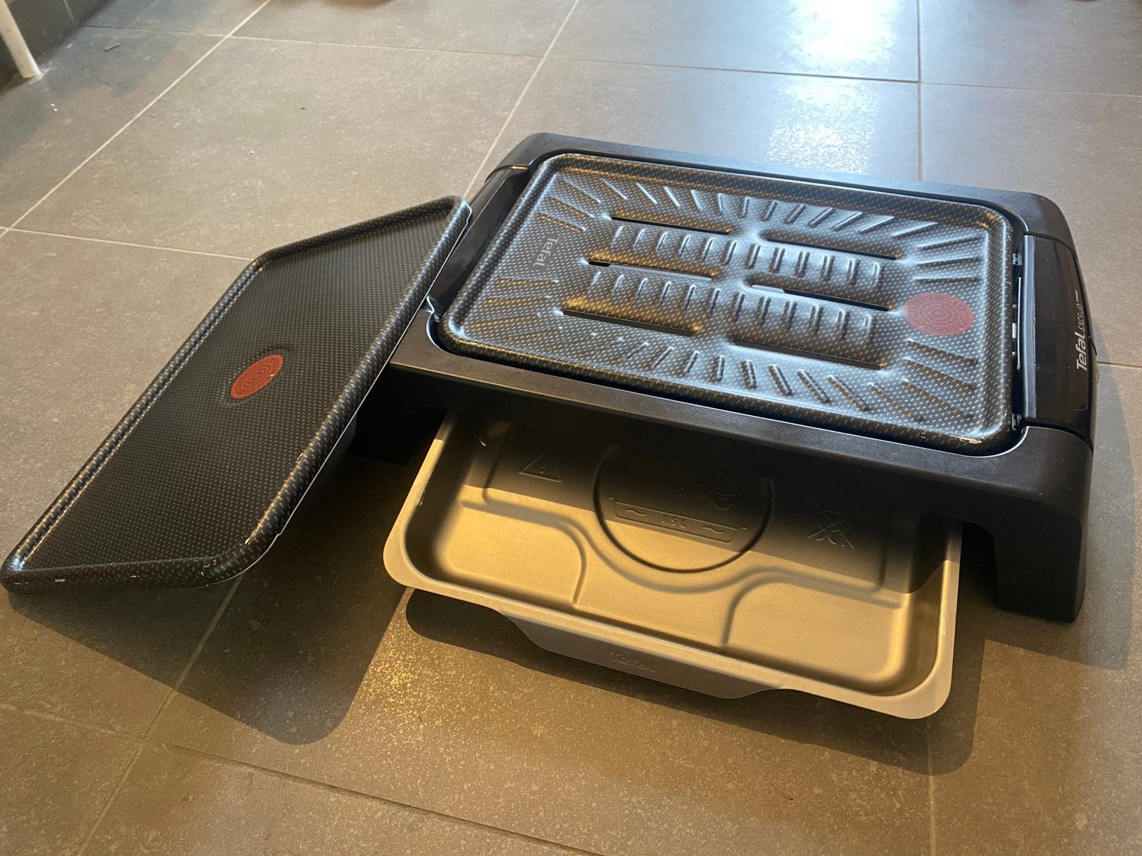 Tefal Excelio Ambiance Electric Grill with Bag (No Lid), Elektronische apparatuur, Grillplaten, Ophalen, Vaatwasmachinebestendig