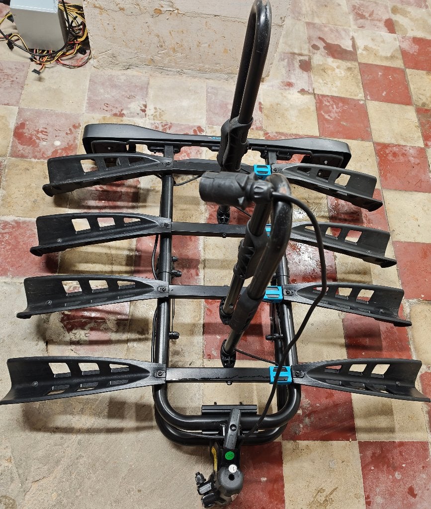 porte vélo, Support d'attelage, 3 vélos ou plus, Pneus larges, Enlèvement