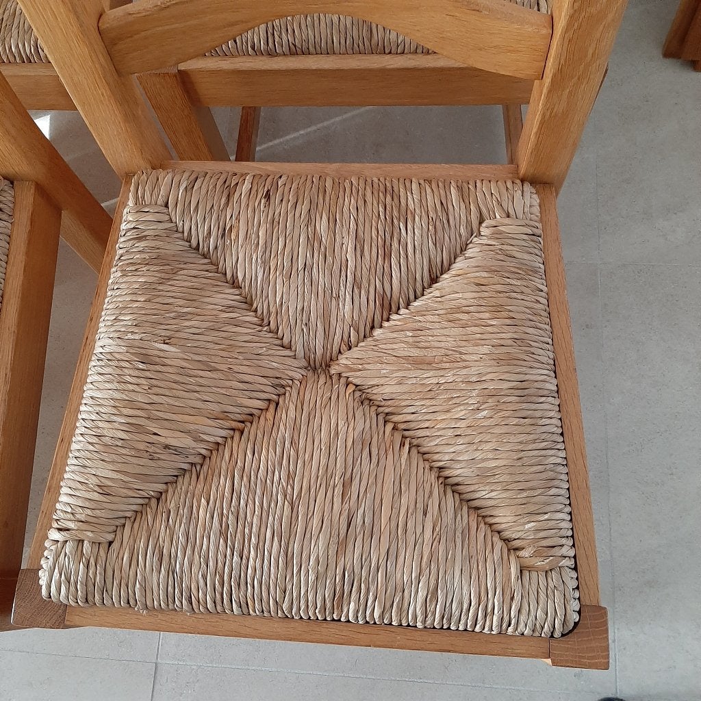 Eiken stoelen, Comme neuf, Brun, Enlèvement, Cinq, Six Chaises ou plus