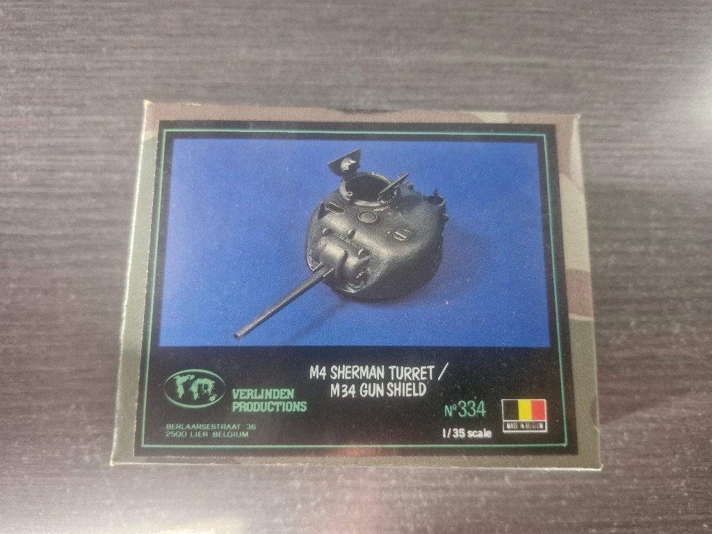 Verlinden 1/35 M4 Sherman Turret/M34 Gun Shield, Overige merken, Tank, 1:32 tot 1:50, Nieuw