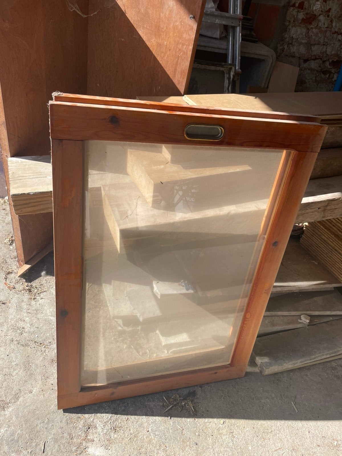 Face d armoire vitree, Bricolage & Construction, Vitres, Châssis & Fenêtres, Panneau vitré, Enlèvement, Utilisé, 80 à 120 cm