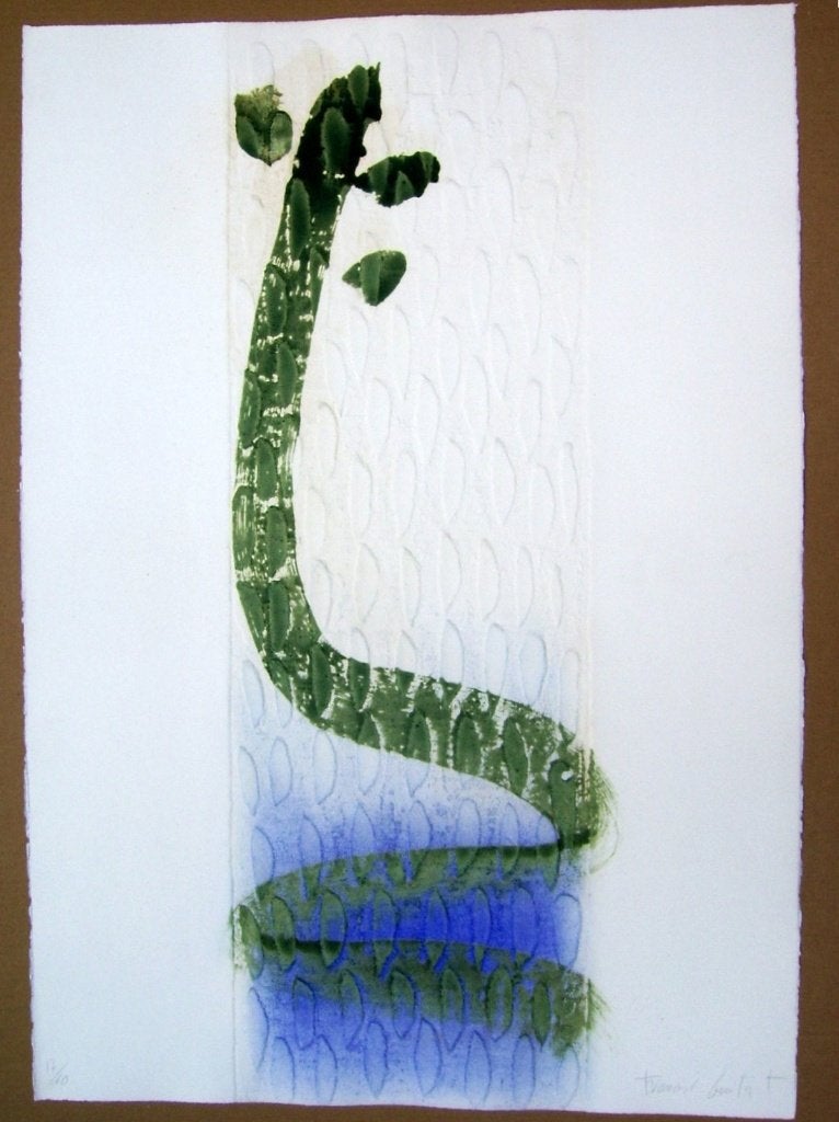 Francesc GUITART, gaufrage coloré + affiche signée, 63 cm, Enlèvement ou Envoi, Gravure, Numéroté