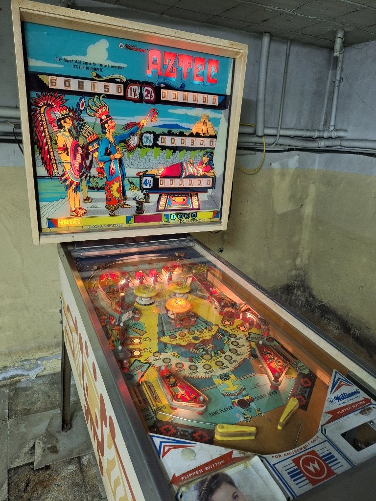 flipper Williams Aztec - flipper 1976, Collections, Machines | Flipper (jeu), Utilisé, Williams, Enlèvement