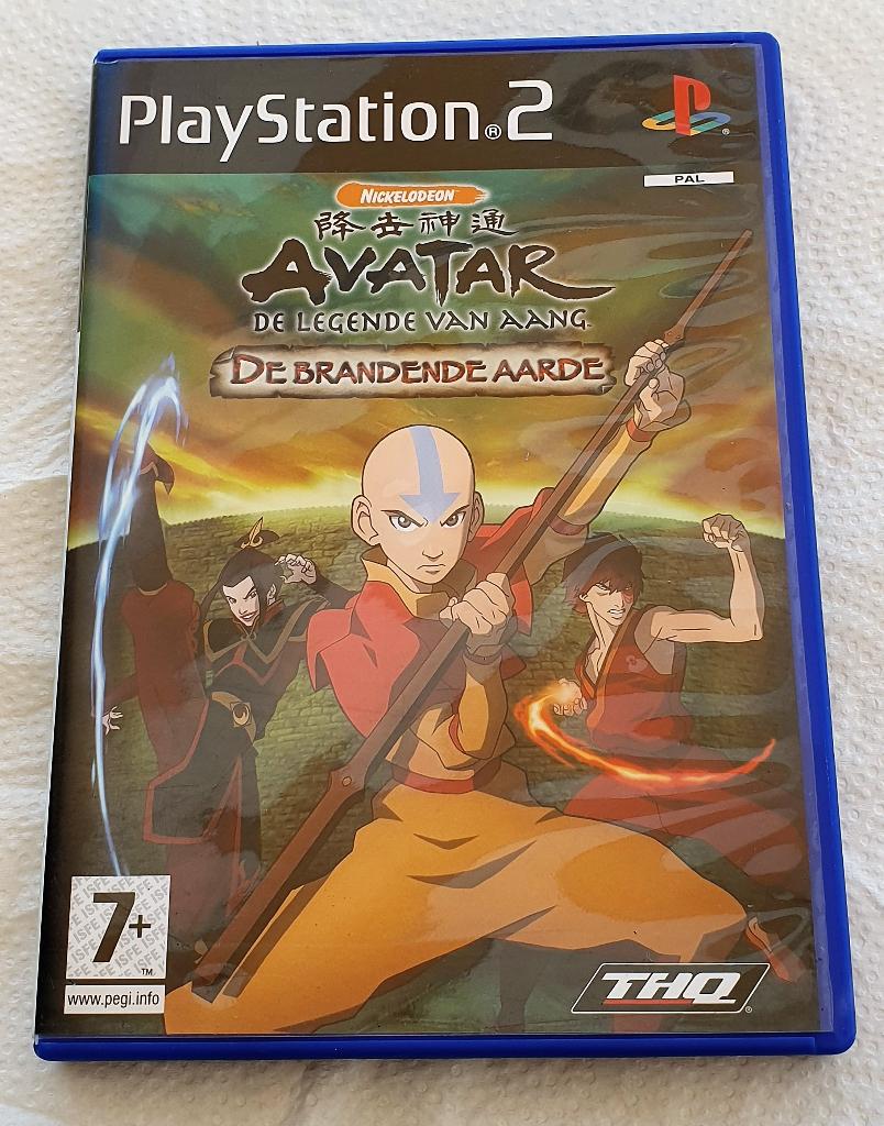 PS2 Avatarspel - De Legende Van Aang - De Brandende Aarde, Verzenden, Gebruikt, Vanaf 7 jaar