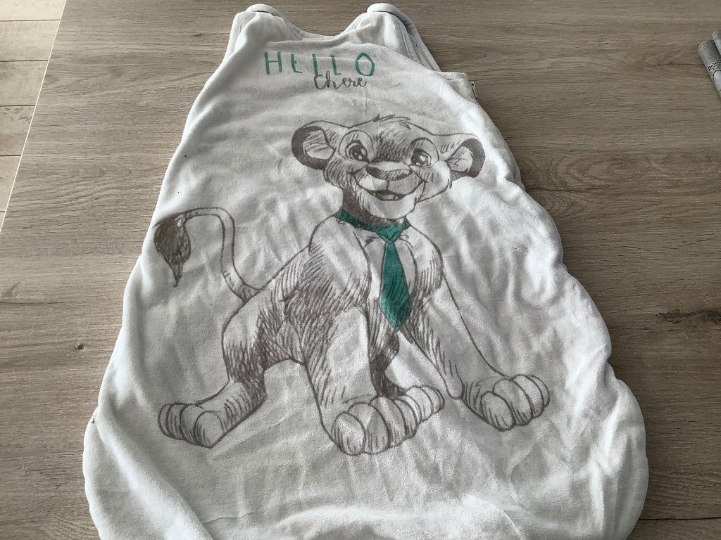 Disney Lion King baby slaapzak, Kinderen en Baby's, Wasbaar, Gebruikt, Grijs, Slaapzak