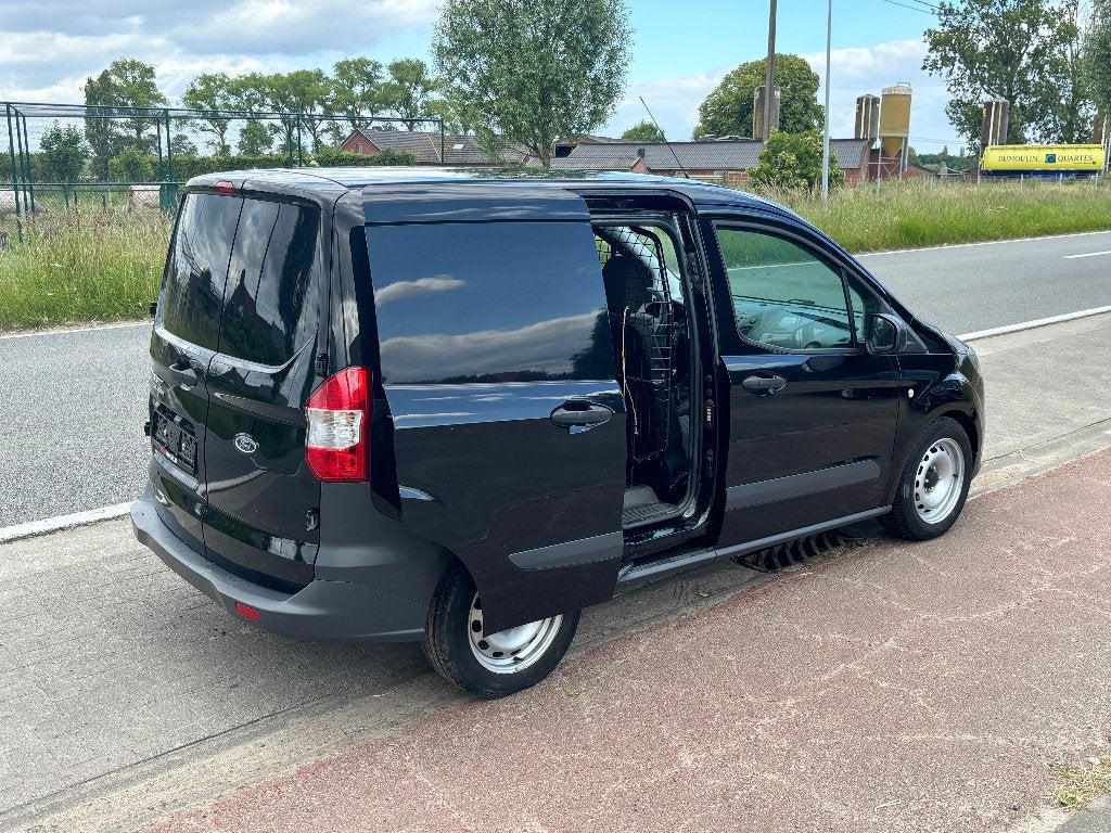 FORD TRANSIT COURRIER BTW AFTREKBAAR 80000Km 08/2020, Achat, Entreprise, Boîte manuelle, Noir