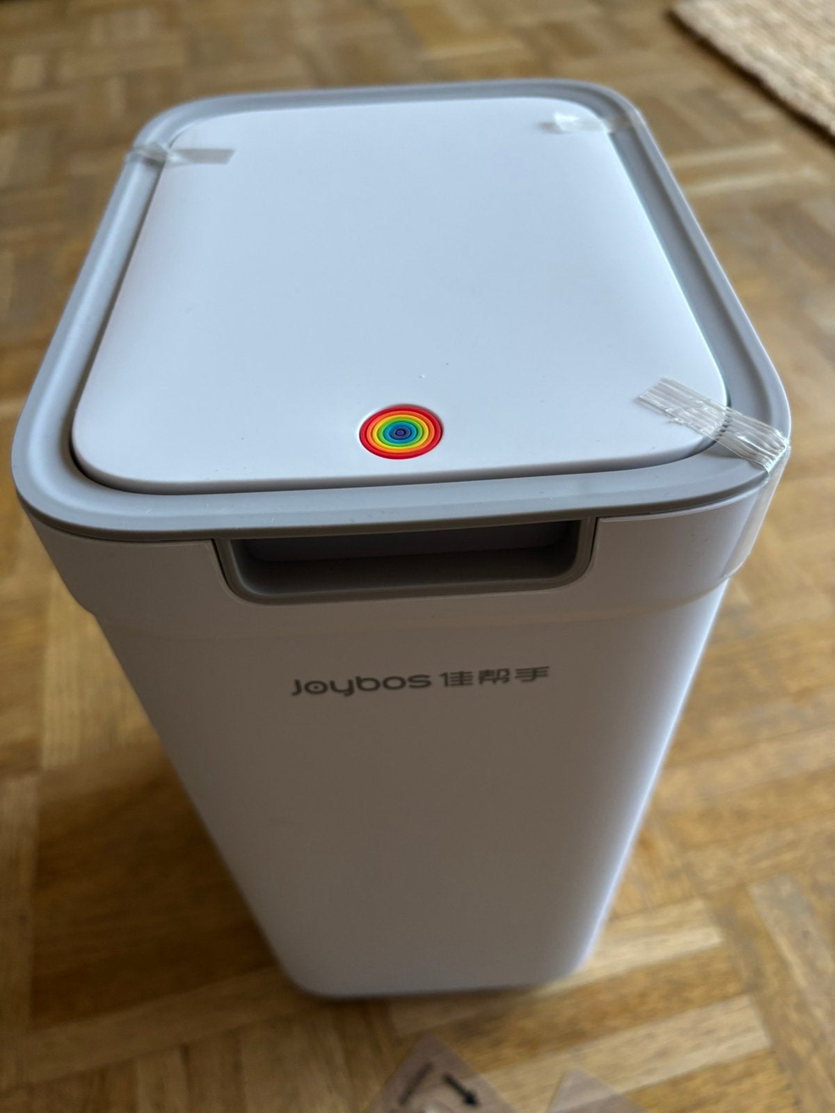 Nieuwe Joybos Hangende Prullenbak 9L (Wit) – Met Drukknop, Maison & Meubles, Neuf, Moins de 10 litres, Enlèvement ou Envoi, Synthétique
