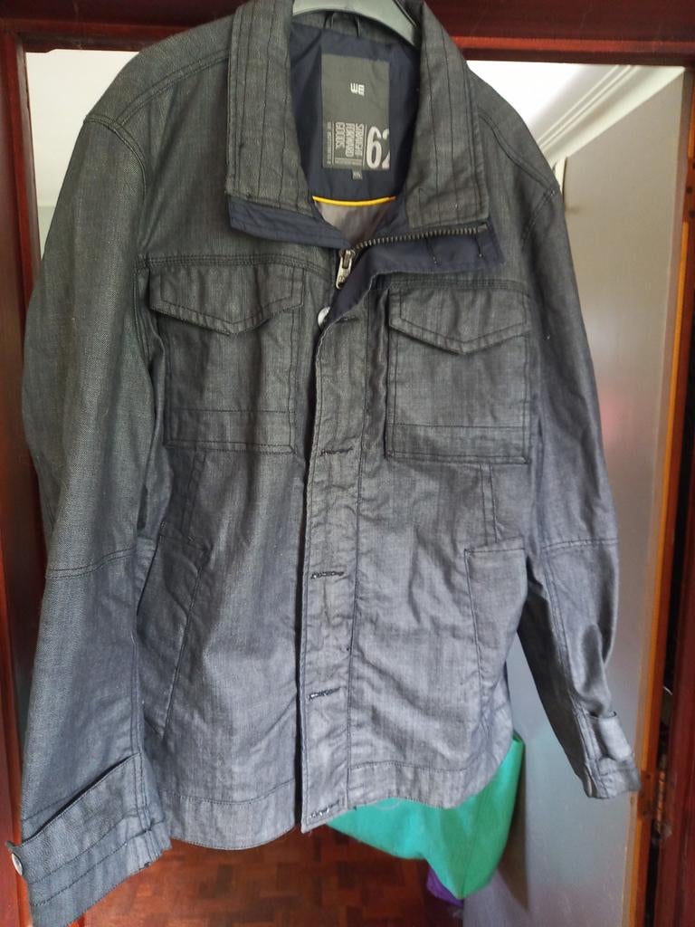 Donkerblauwe jeansjas xxl merk WE, Ophalen of Verzenden