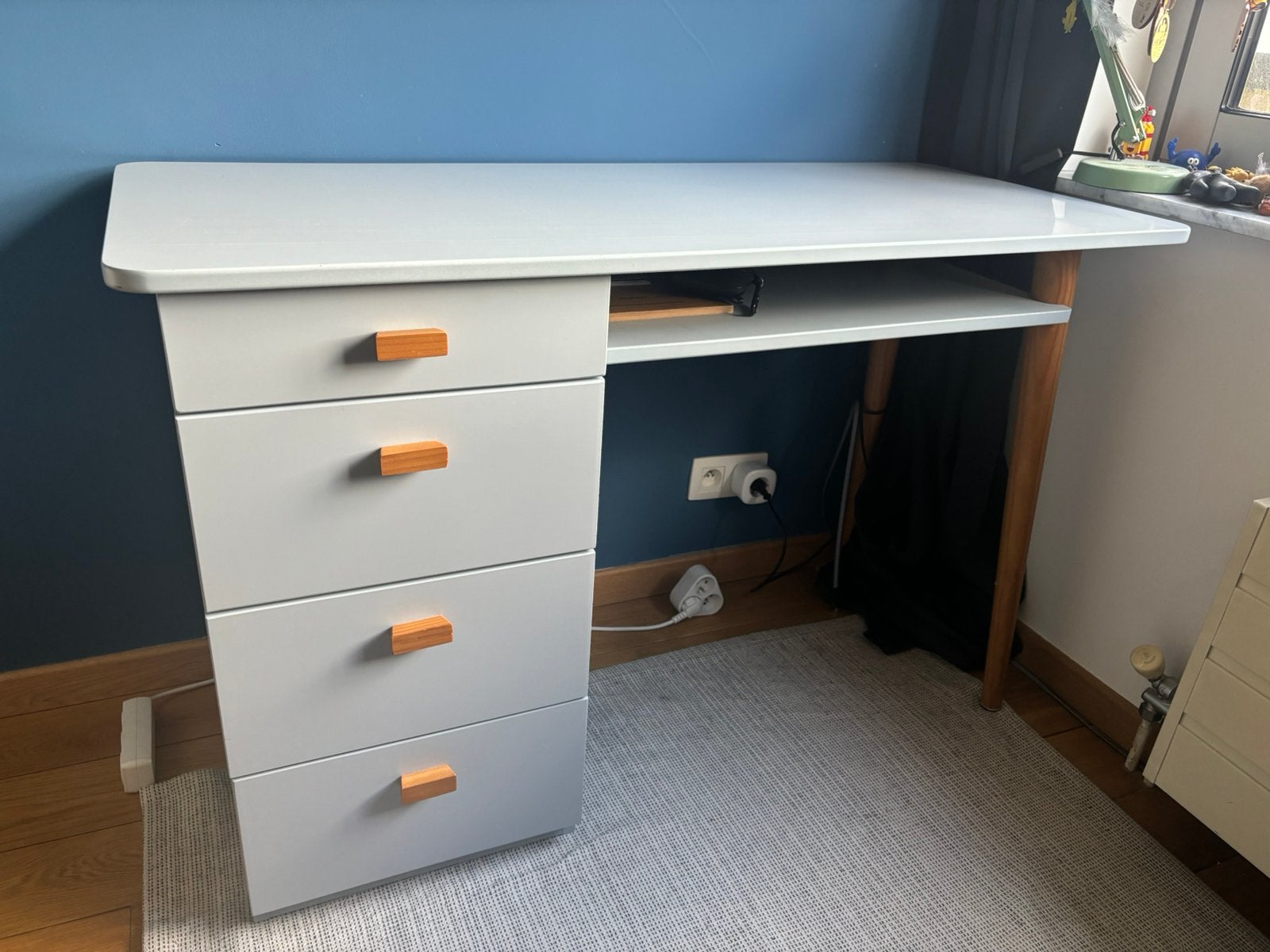 Bureau la redoute, Scandinave, Autres marques, 120 cm, Bleu