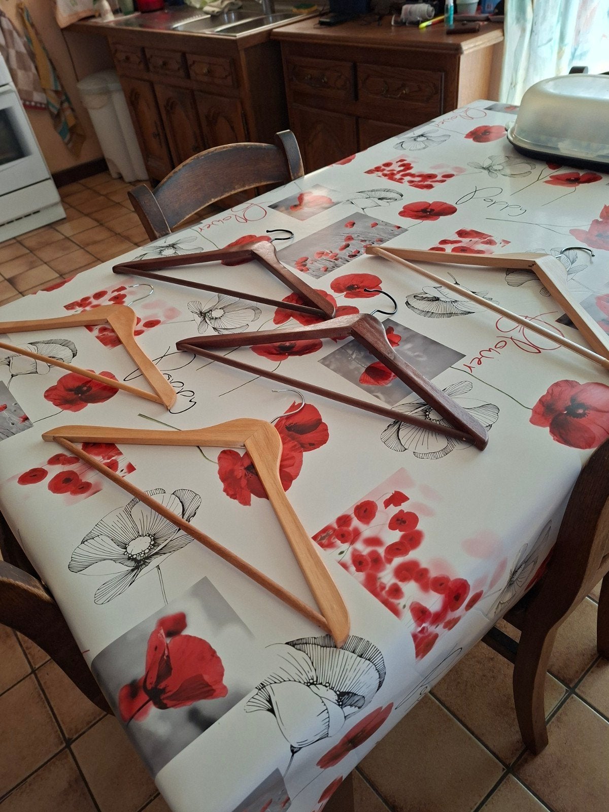 5 houten hangers. Nieuw., Ophalen of Verzenden, Hout