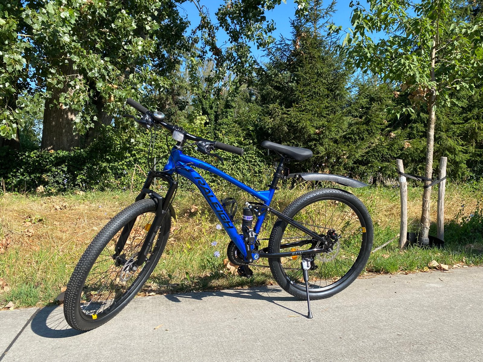 Mountainbike Raleigh blauw 26inch, Neuf, 24 pouces ou plus, Guidon à 360°, Acier