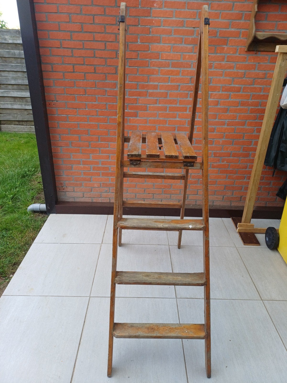 Vintage trapladder, Antiek en Kunst, Ophalen