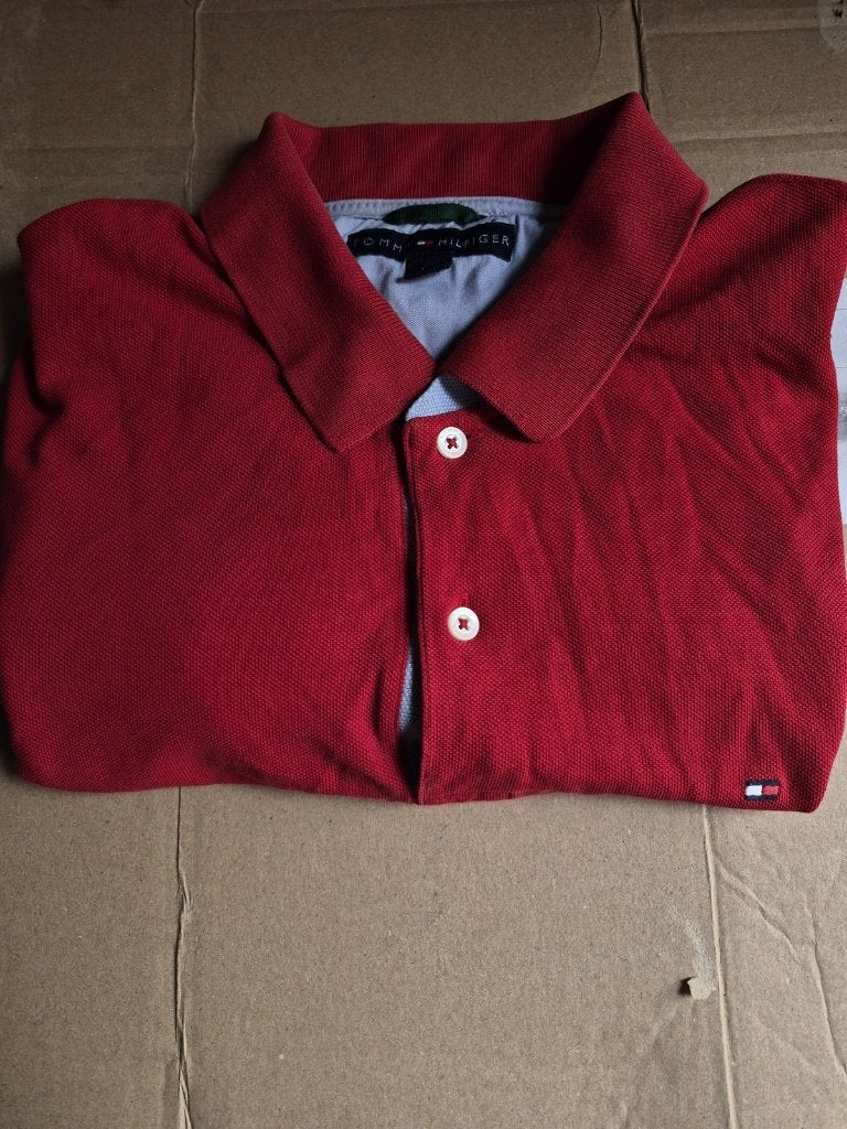 Thommy hilfiger | polo's met korte mouwen |red  | L, Rouge, Enlèvement ou Envoi, Thommy Hilfiger, Taille 52/54 (L)
