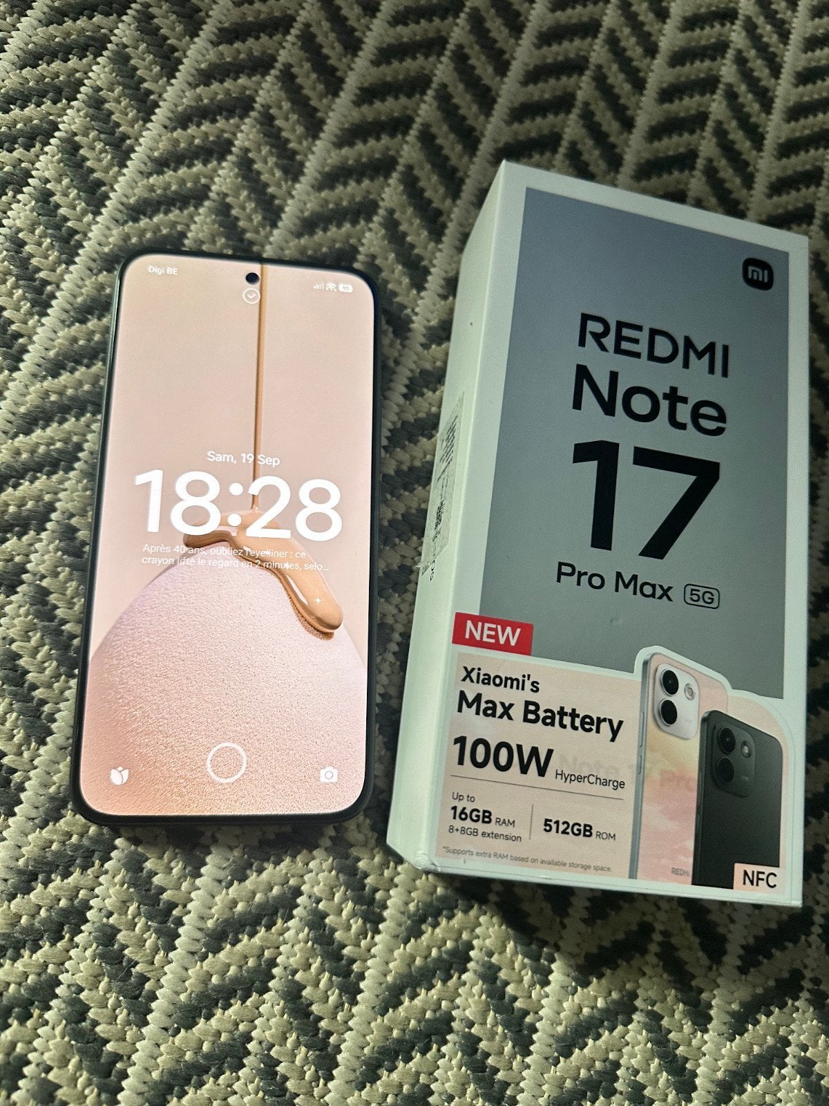 Xiaomi Redmi note 17 pro max 512gb 5g NEUF, Enlèvement, Neuf