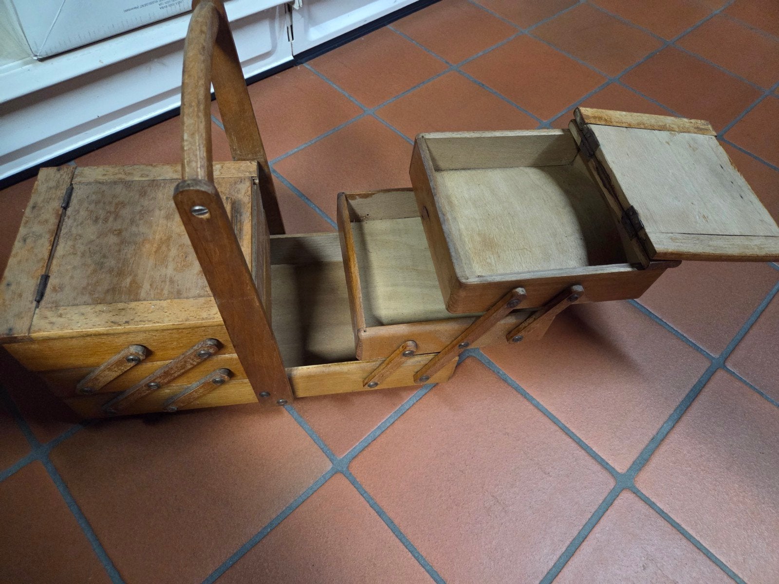 antieke naaidoos, Antiquités & Art, Antiquités | Email, Enlèvement