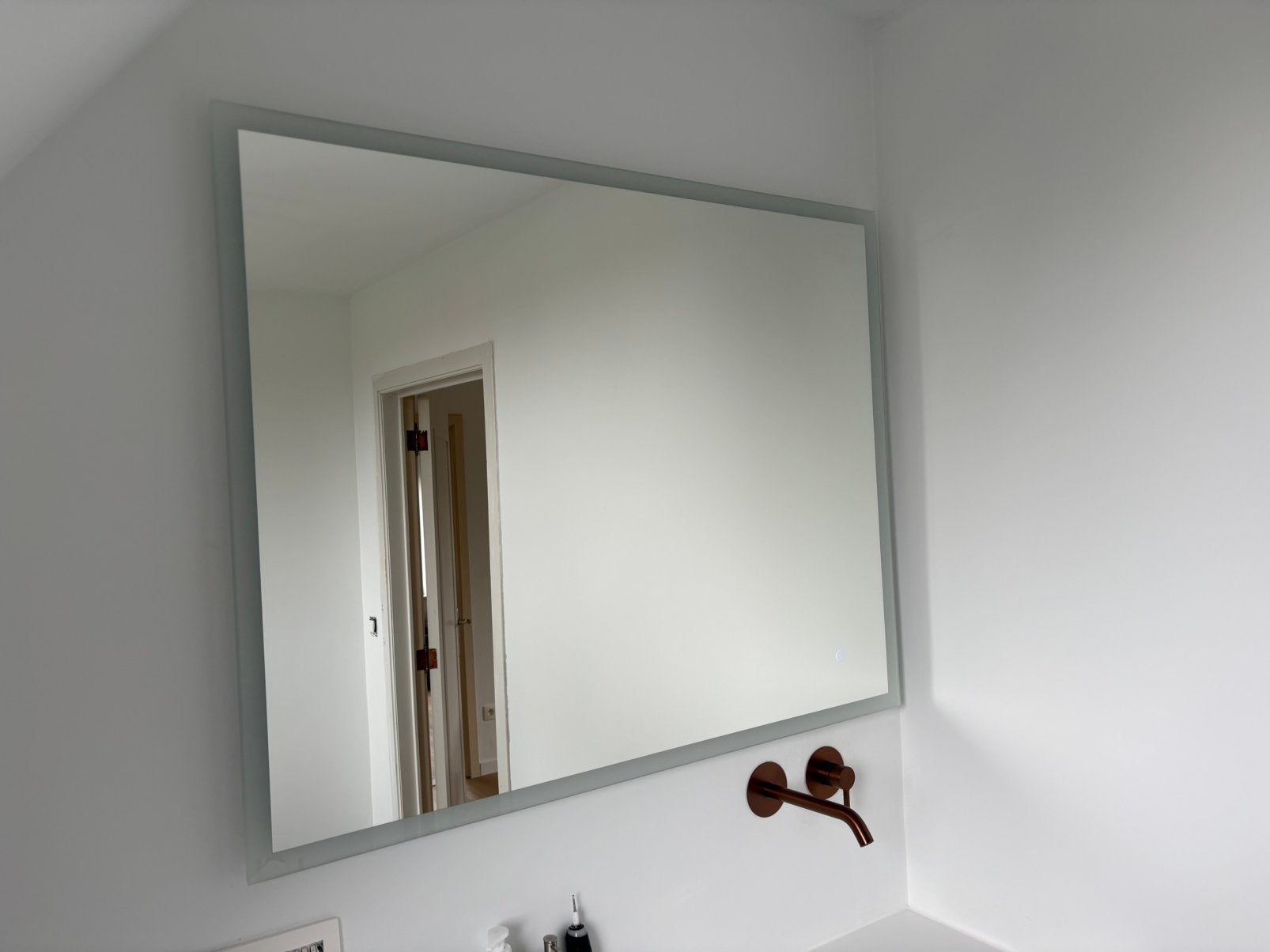 Spiegel Procasa 100 x 80cm met LED-verlichting + anticondens, Huis en Inrichting, Ophalen, Zo goed als nieuw, 75 tot 100 cm, Minder dan 100 cm