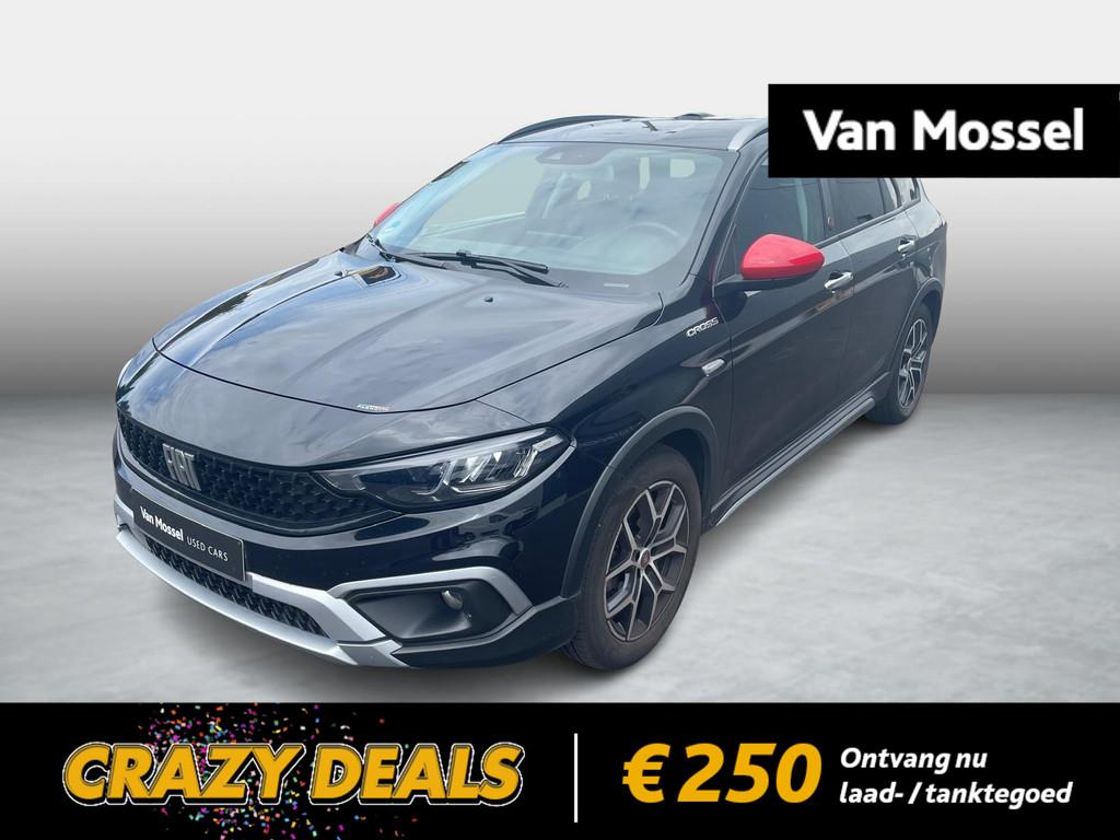 Fiat Tipo SW 1.5 Hybrid 130 DCT7 CROSS, Auto's, Stof, Gebruikt, 4 cilinders, Zwart