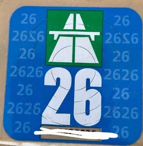 Wegenvignet Zwitserland 2026 (beschikbaar vanaf zon.05.07 !)