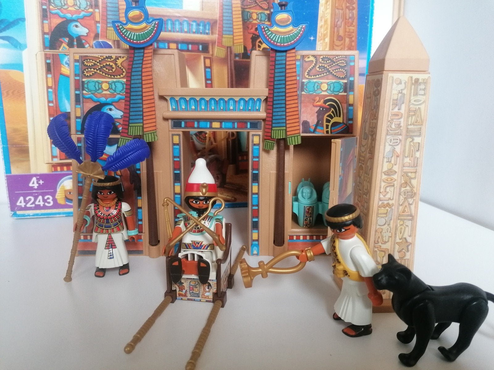 Playmobil History 4243 — Farao en Tempelpyloon Egypte, Kinderen en Baby's, Speelgoed | Playmobil, Ophalen, Gebouw, Complete set