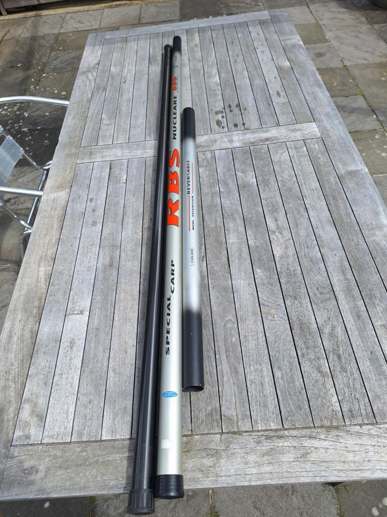 Colmic special carp RBS nucleaire 10 meter, Ophalen, Zo goed als nieuw, Vaste hengel