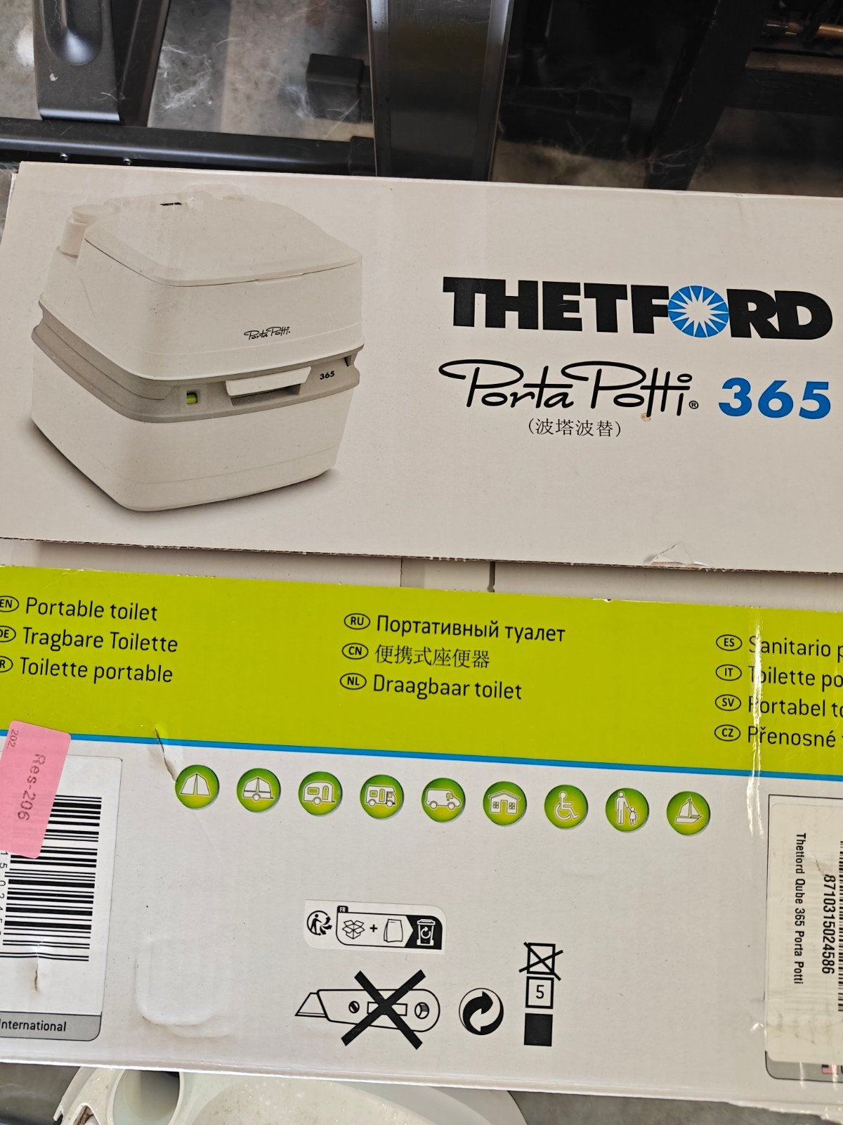 Thetford Porta-potti 365, Caravans en Kamperen, Mobilhome-accessoires, Ophalen, Zo goed als nieuw