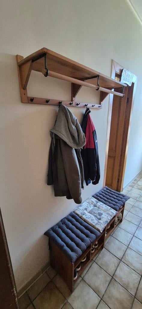 Meuble d'entrée, Meuble chaussures (8) et porte manteaux mur, Enlèvement