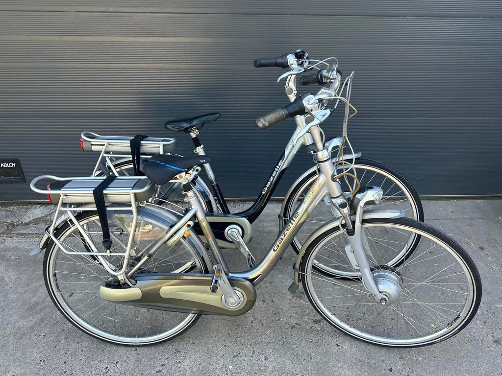 Set electrische gazelle fietsen, Fietsen en Brommers, Ophalen, Versnellingen, Zo goed als nieuw, 50 tot 53 cm