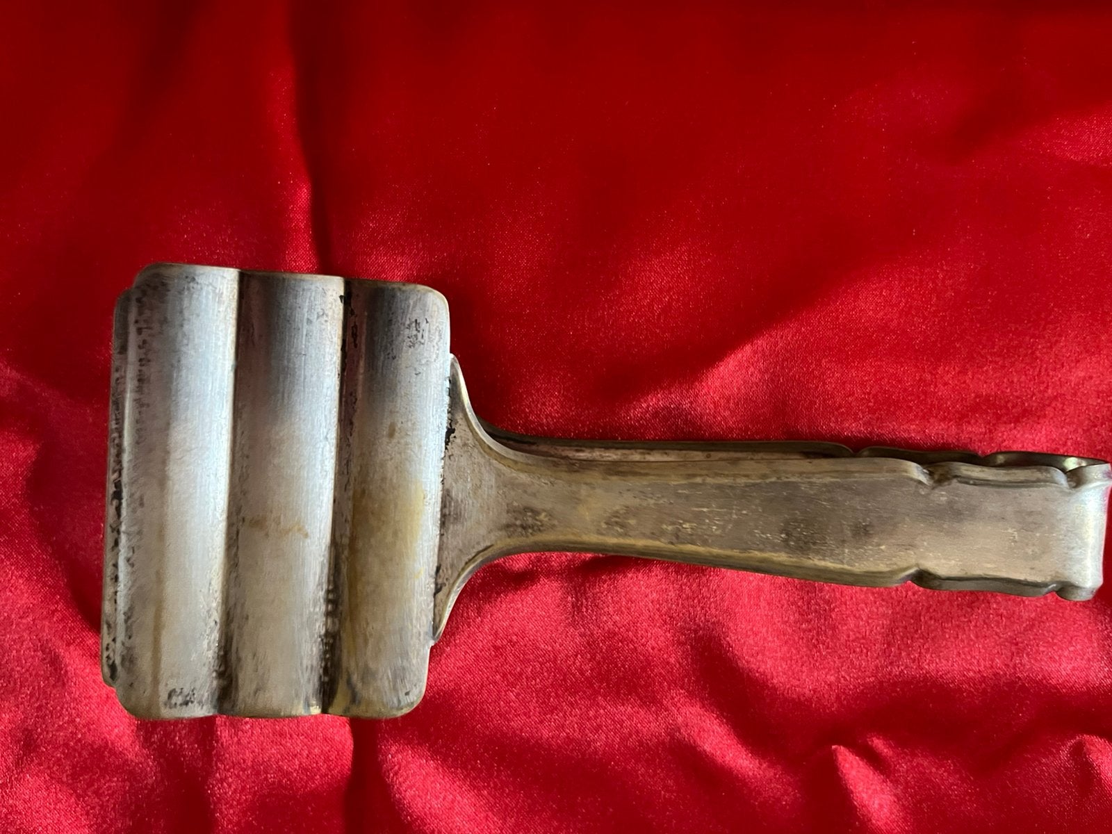 Art deco verzilverde asperge tang, Antiek en Kunst, Antiek | Bestek, Ophalen of Verzenden