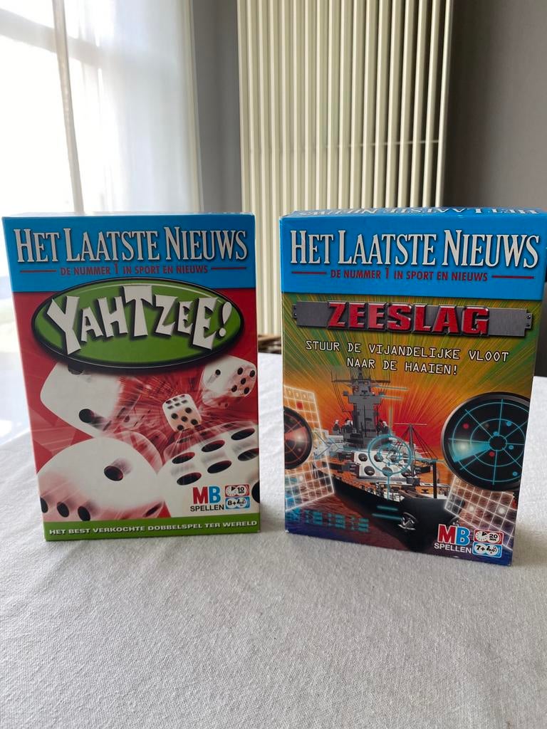 Zeeslag en Yahtzee van MB, Ophalen of Verzenden, Zo goed als nieuw