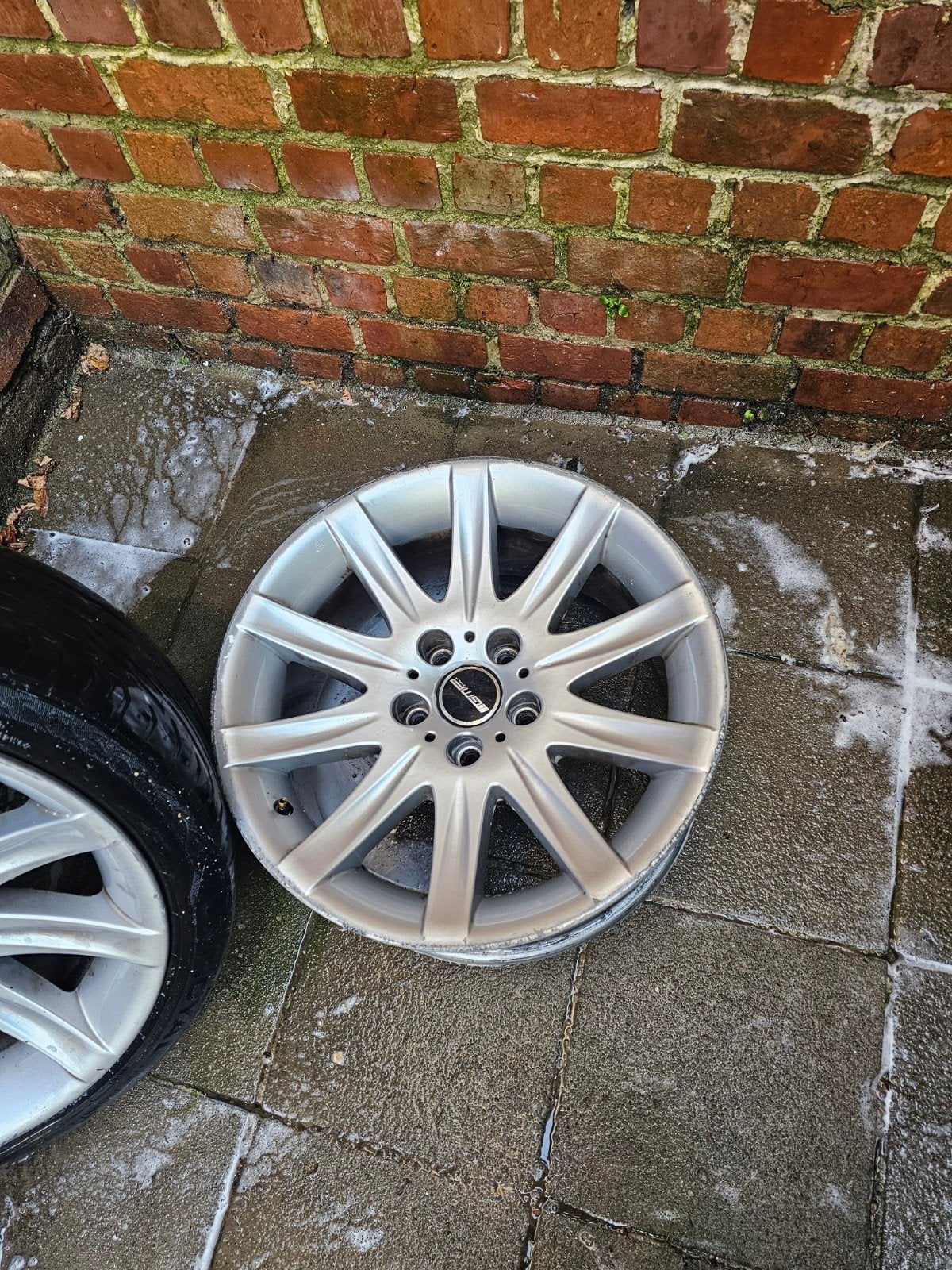 18 inch Velgen Set 8J ET15 (Steek 5x120) — bmw, Ophalen, 18 inch, Zomerbanden, Banden en Velgen