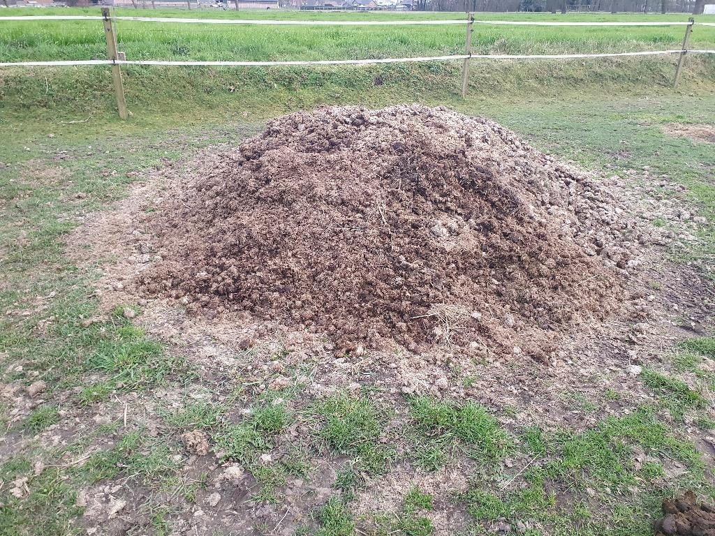 Gratis paardenmest, Enlèvement, Fumier