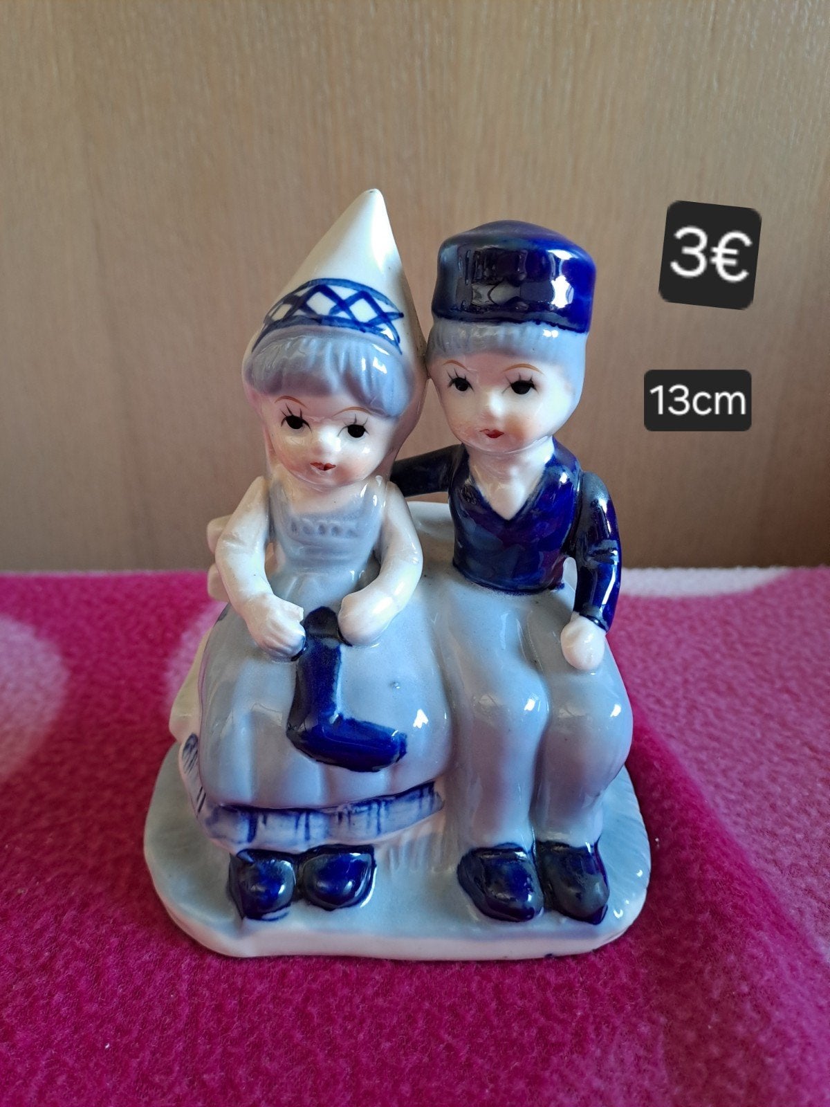 beeldje Delfs blauw, Ophalen of Verzenden