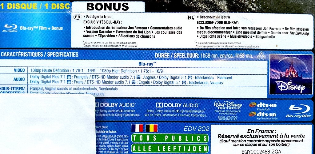 THE LION KING - "THE MOVIE" (Met Audio NL & OT NL) NIEUW!! , Inclusief extra's, Nederlands, Film, Ophalen of Verzenden