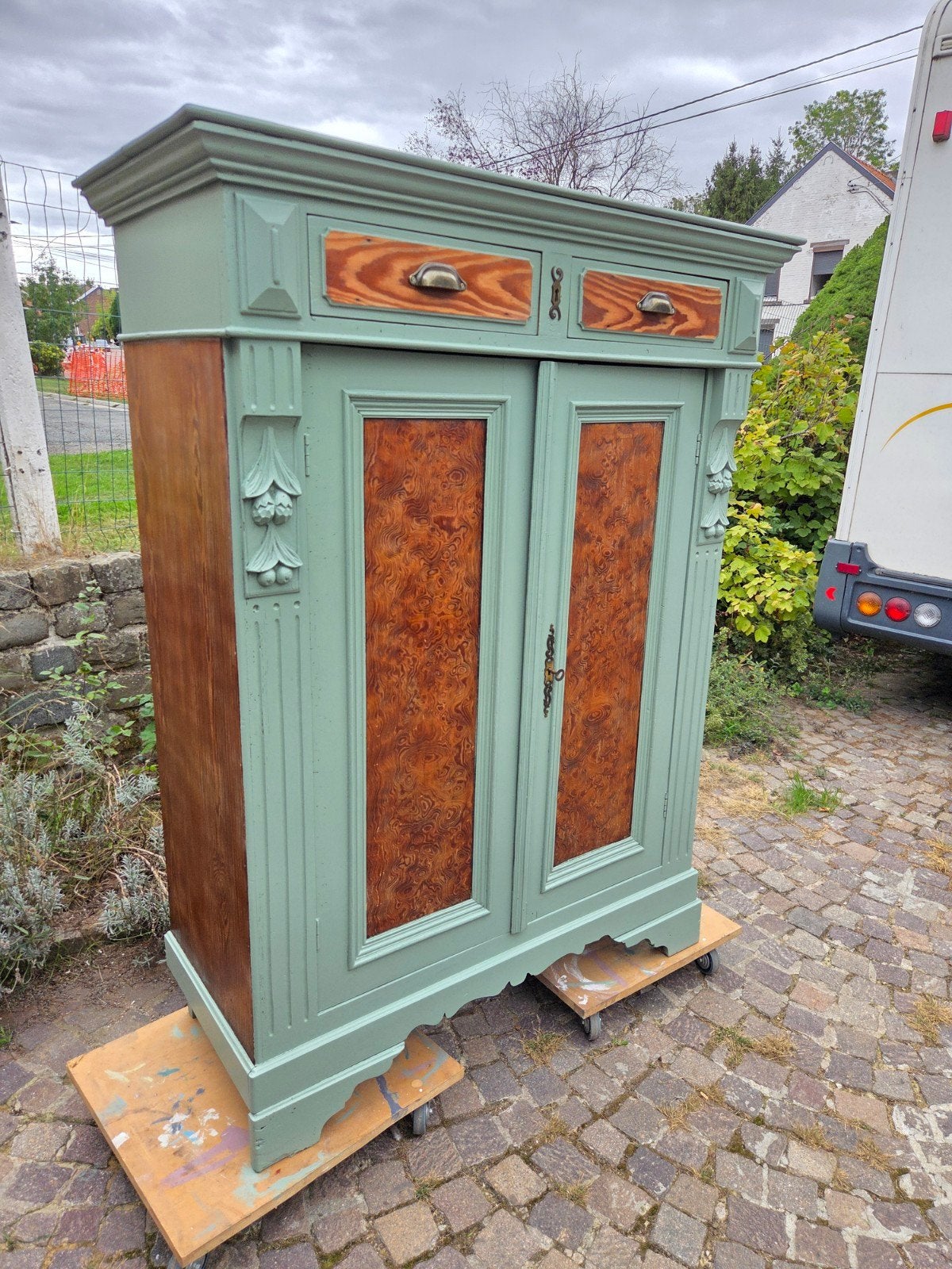Superbe ancien bonheur du jour, commode, vaisselier, Enlèvement