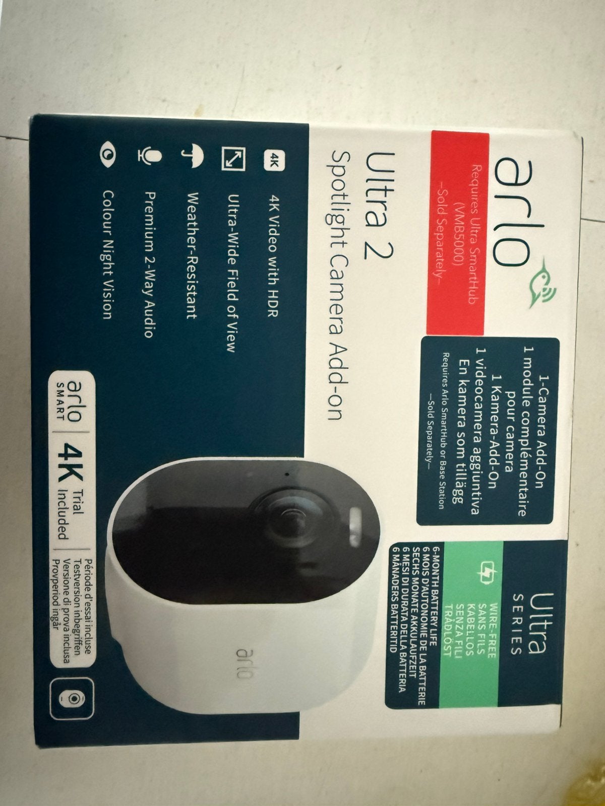Camera Arlo jamais utilisé, Ophalen of Verzenden, Zo goed als nieuw, Draadloos