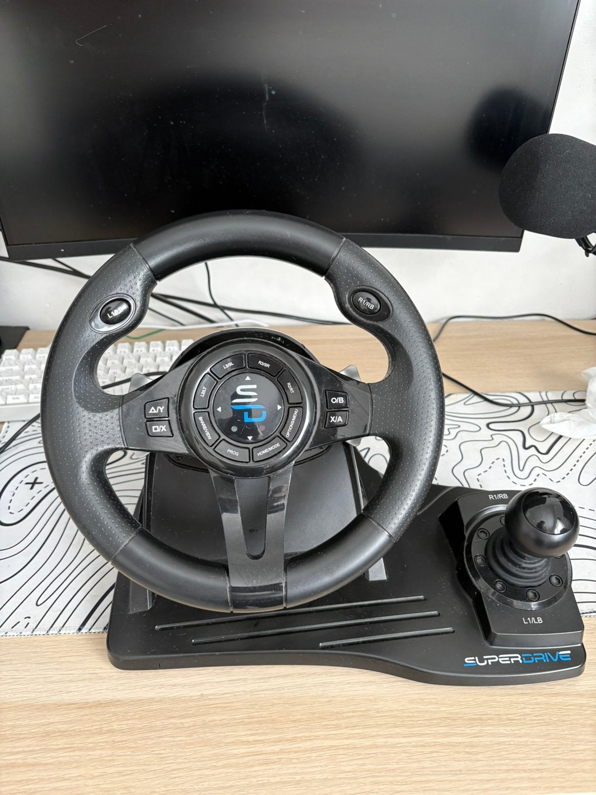 Volant Racing Wheel GS550 complet avec pédales – PC/PS4/Xbox, Consoles de jeu & Jeux vidéo, Enlèvement, Comme neuf, Contrôleur