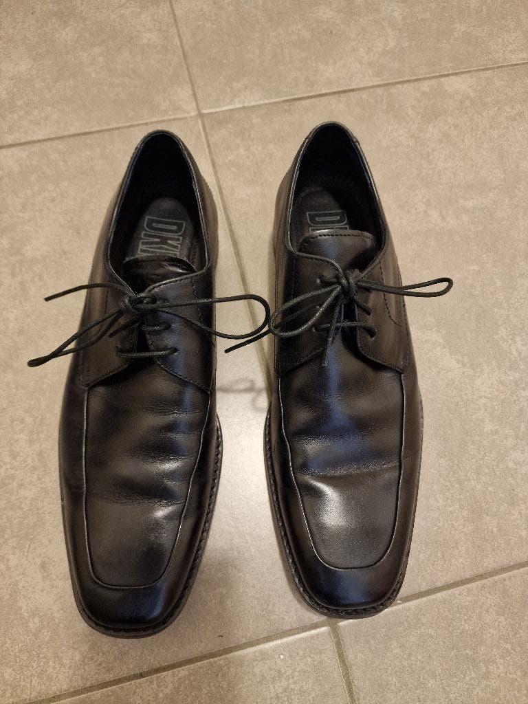 chaussure homme - DKNY - Black (size US 8, EU 40,5), Enlèvement ou Envoi, Comme neuf, Noir, Chaussures de travail