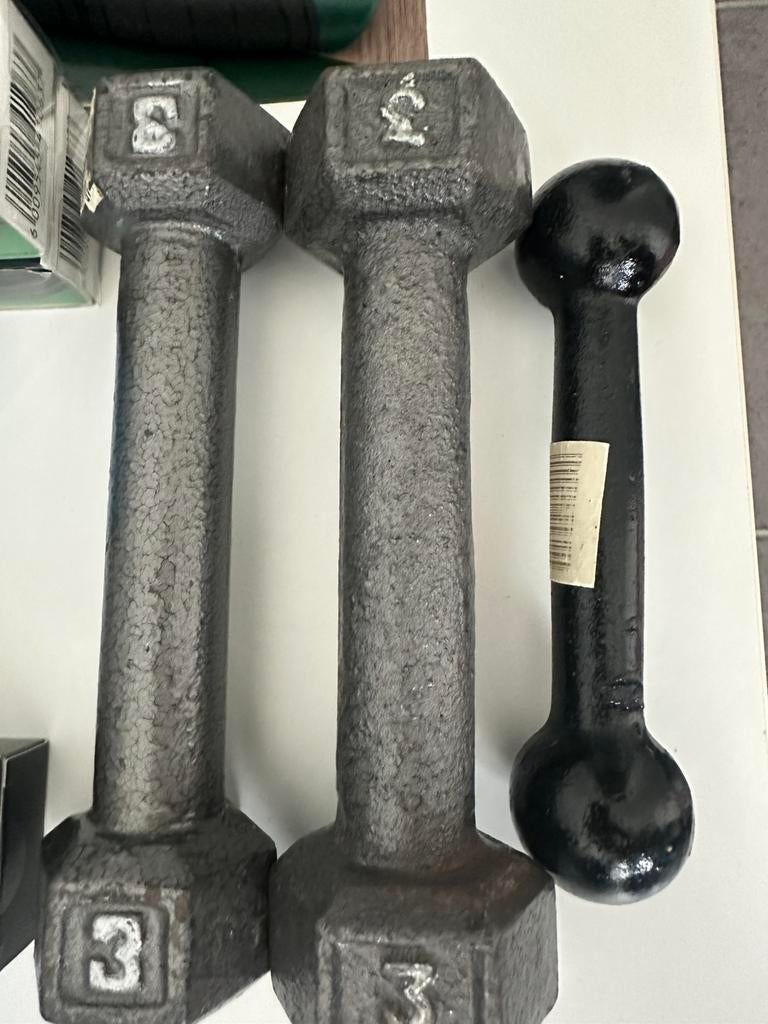 Haltère 3 kg + 1 kg cadeau, Enlèvement, Neuf, Haltère