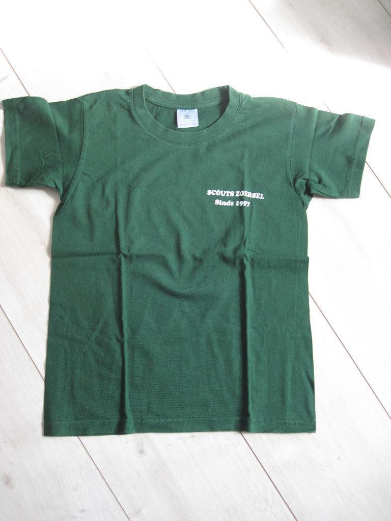 T-shirt Scouts Zoersel, B&C, Porté, Vert, Enlèvement