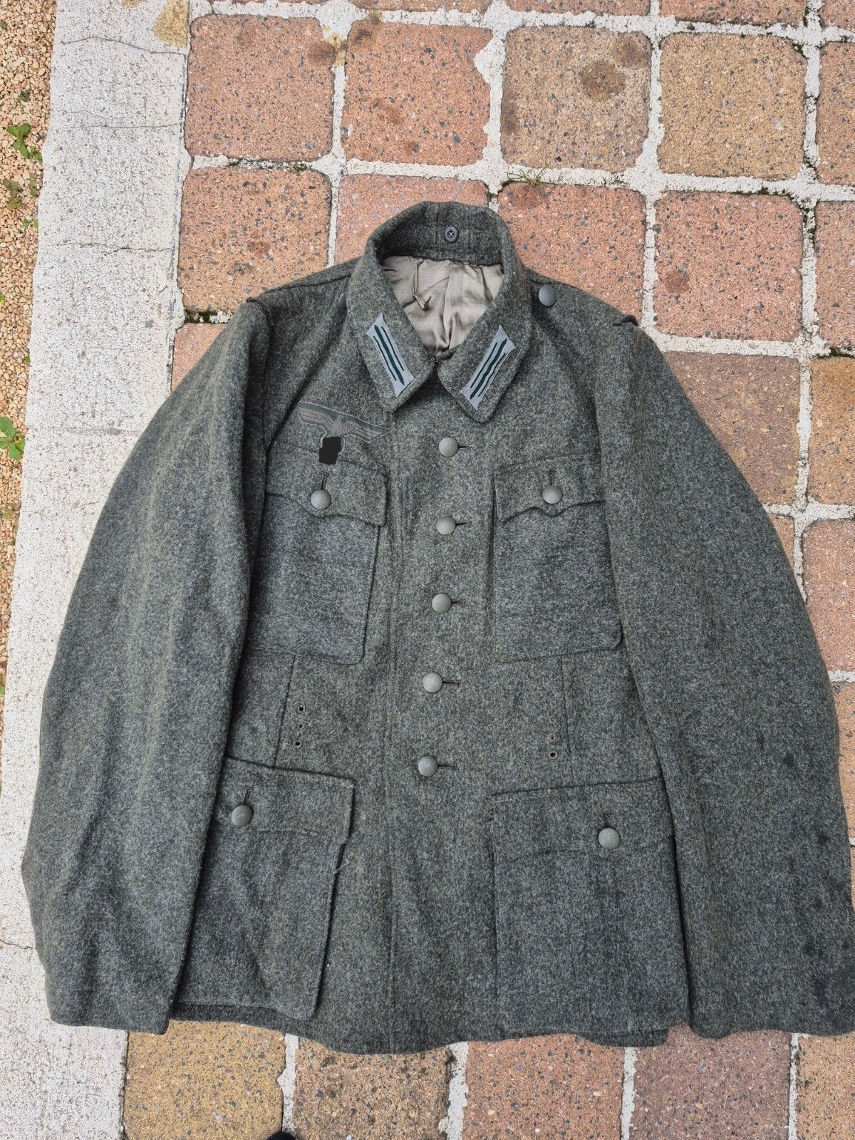 Duitse jas wehrmacht wo2, Verzamelen, Ophalen of Verzenden