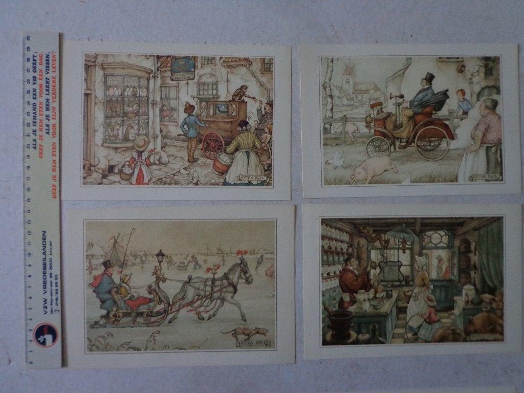 37 prenten van de bekende Nederlandse kunstenaar Anton Pieck, Antiek en Kunst, Ophalen of Verzenden