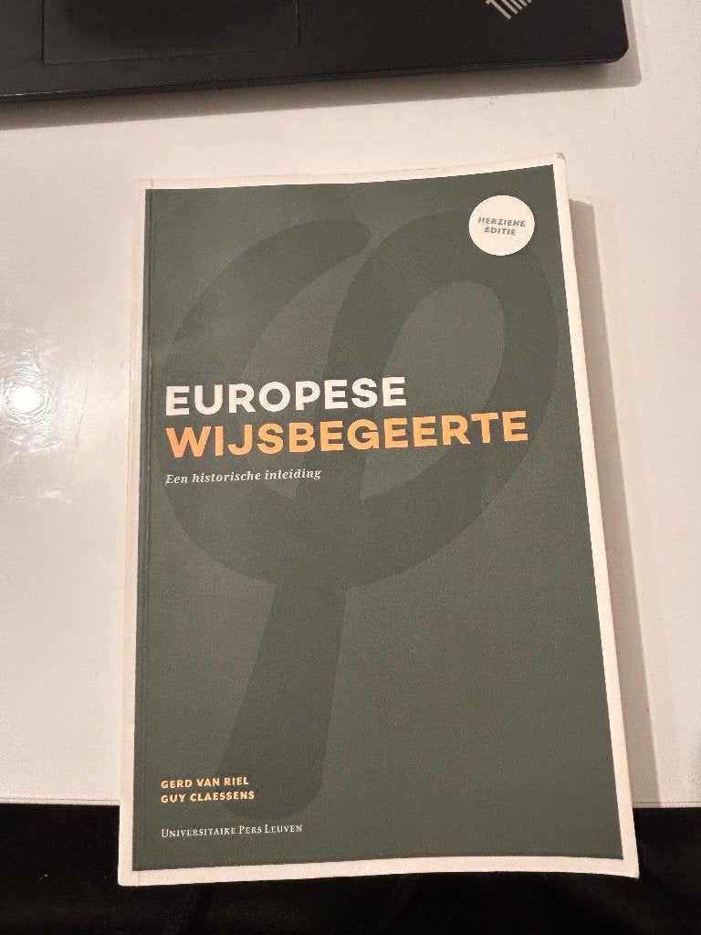 Europese wijsbegeerte, Ophalen, Zo goed als nieuw, Guy Claessens