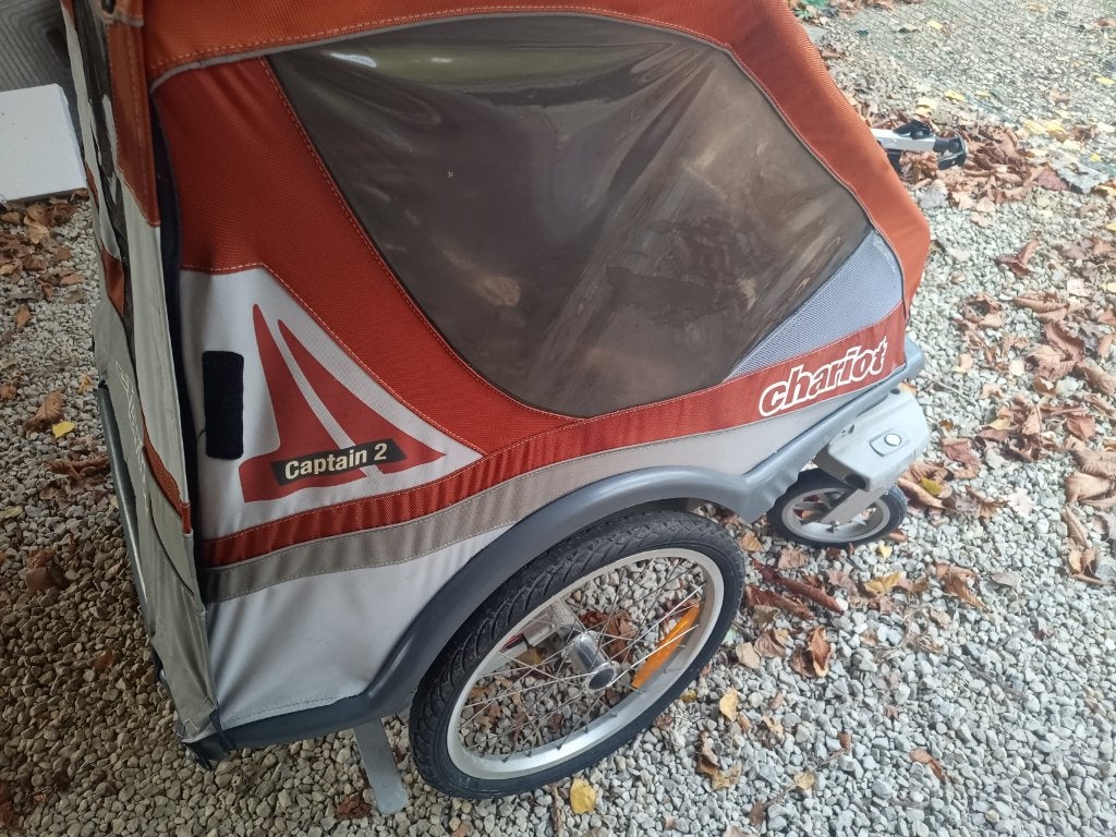 Remorque à vélo spacieuse pour enfants, 60 à 80 kg, Comme neuf, Suspension, Remorque pour enfant