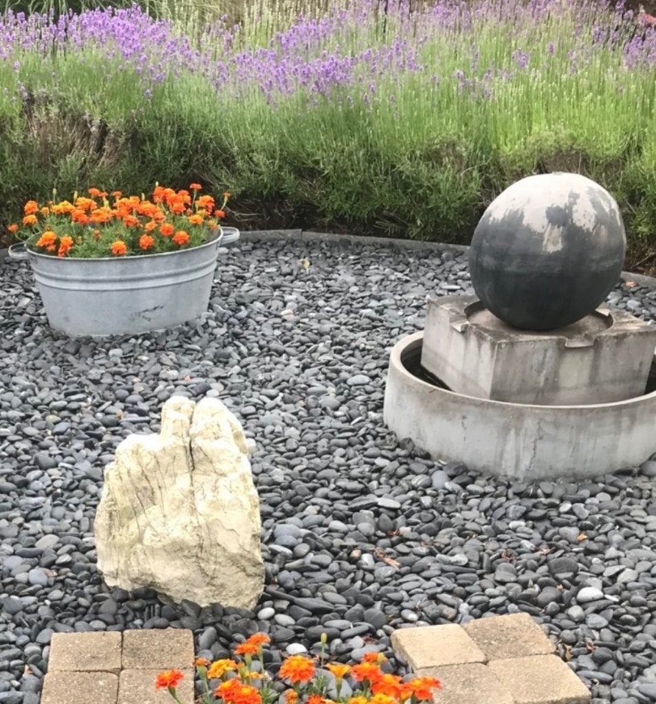 Waterpartij voor tuin, Tuin en Terras, Ophalen, Gebruikt, Kunststof, Waterornament