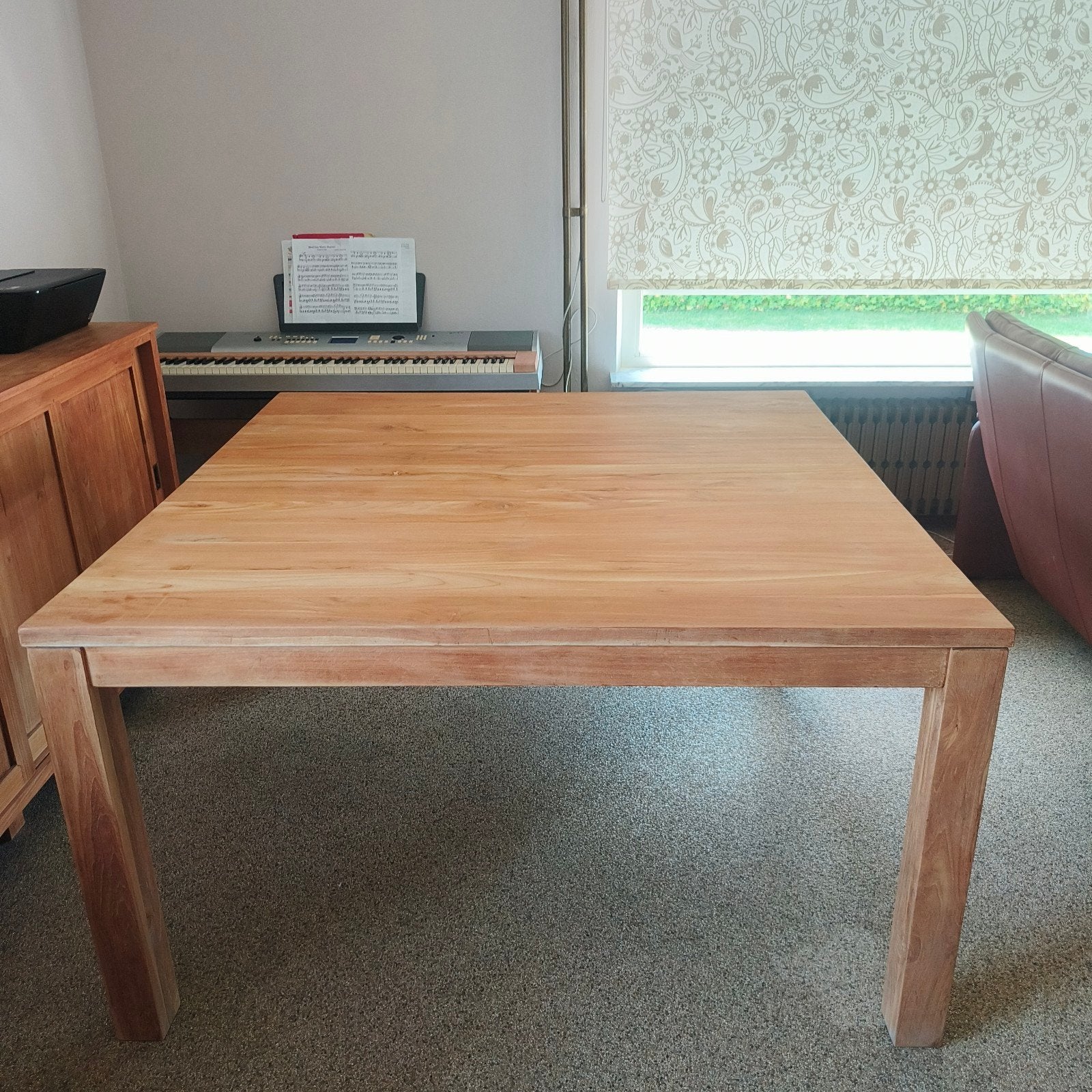 Table en teck entièrement en bois de teck solide, de haute q, Enlèvement, Teck