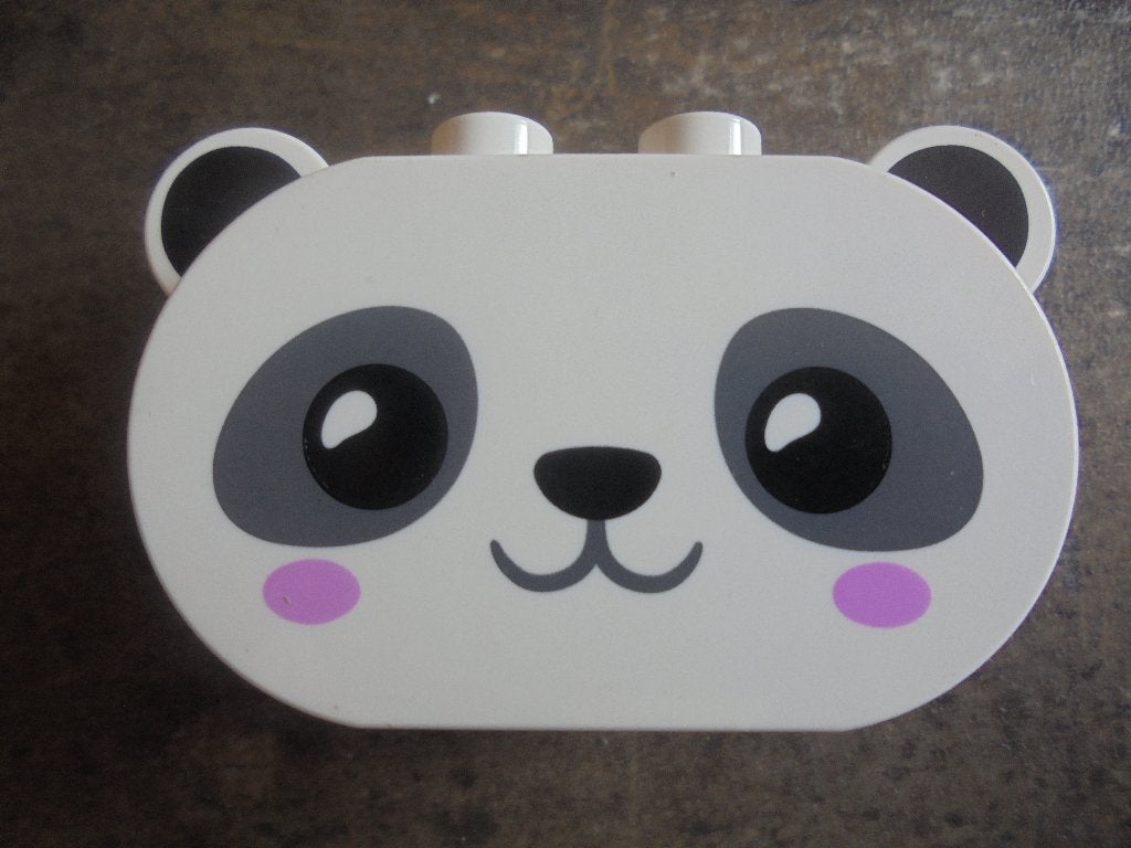Lego Duplo Brick 2x4x2,5 Rounded Ends & Ears (zie foto's), Ophalen of Verzenden, Gebruikt, Losse stenen, Duplo