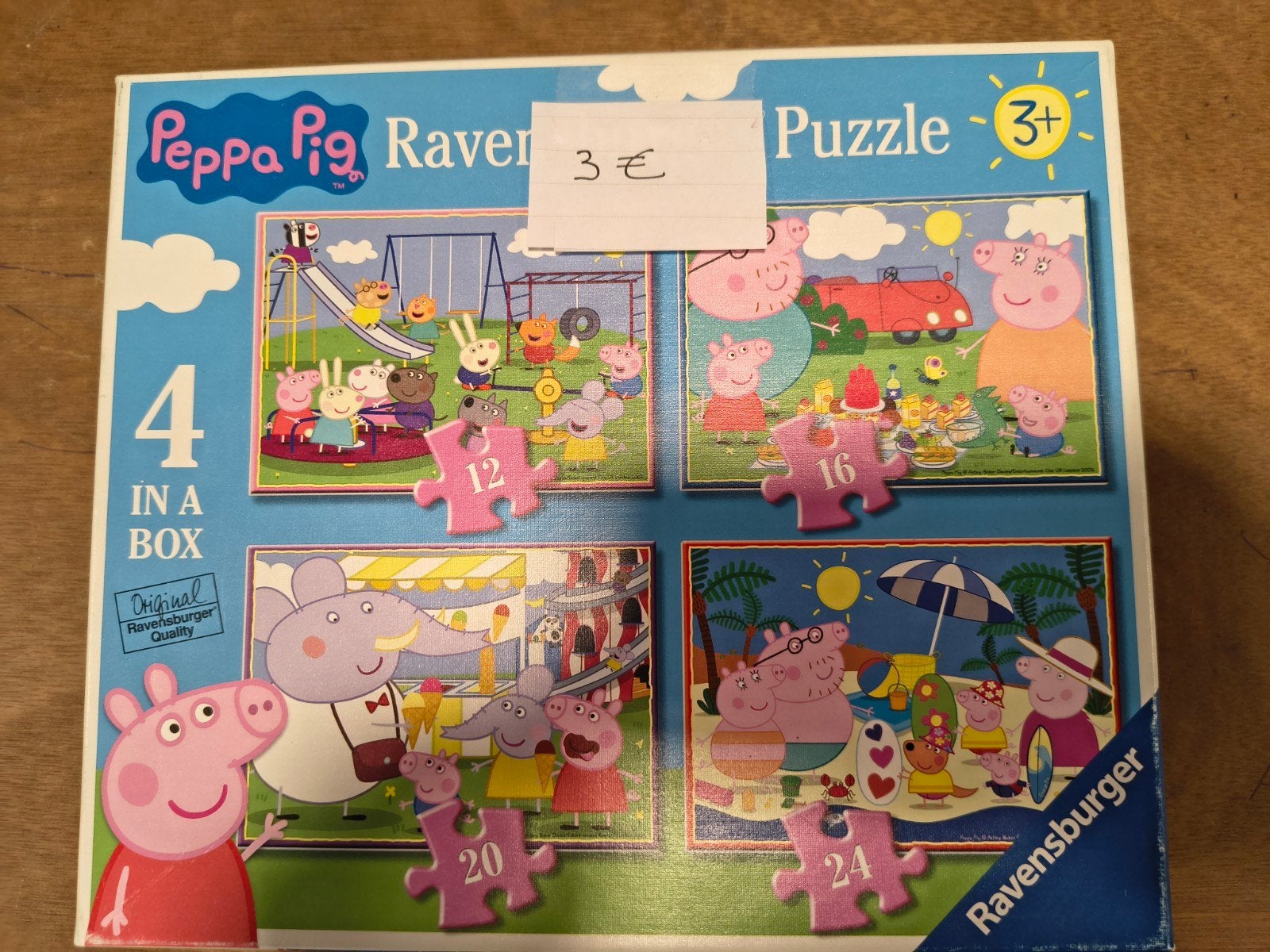 Puzzel Peppa pig, Ophalen