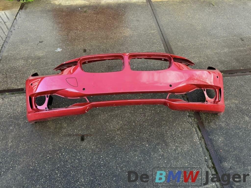 Voorbumper Melbournerot A75 BMW 3-serie F30 F31 51117293022, Gebruikt, Voor, Ophalen of Verzenden, Bumper