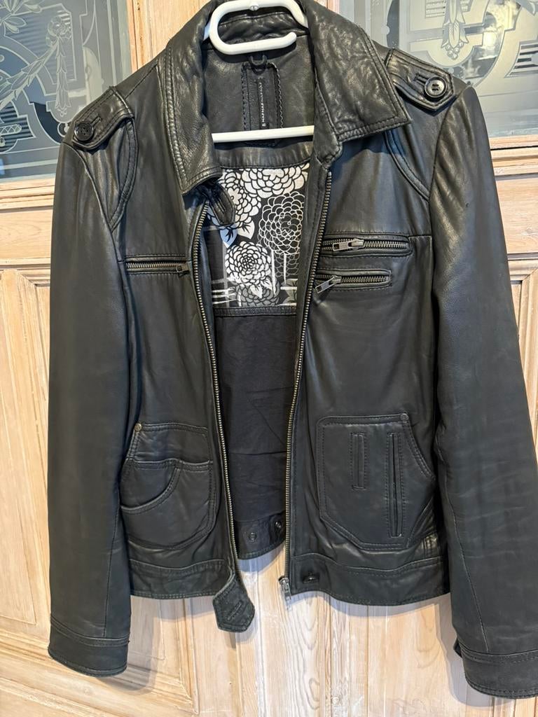 Lederen damesjas, Kleding | Heren, Jassen | Zomer, Ophalen, Zo goed als nieuw