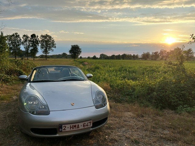 Porsche Boxster 2.7i 220pk, Sport Classic velgen, 113700km, Autos, Porsche, Cuir, Argent ou Gris, Achat, Climatisation automatique